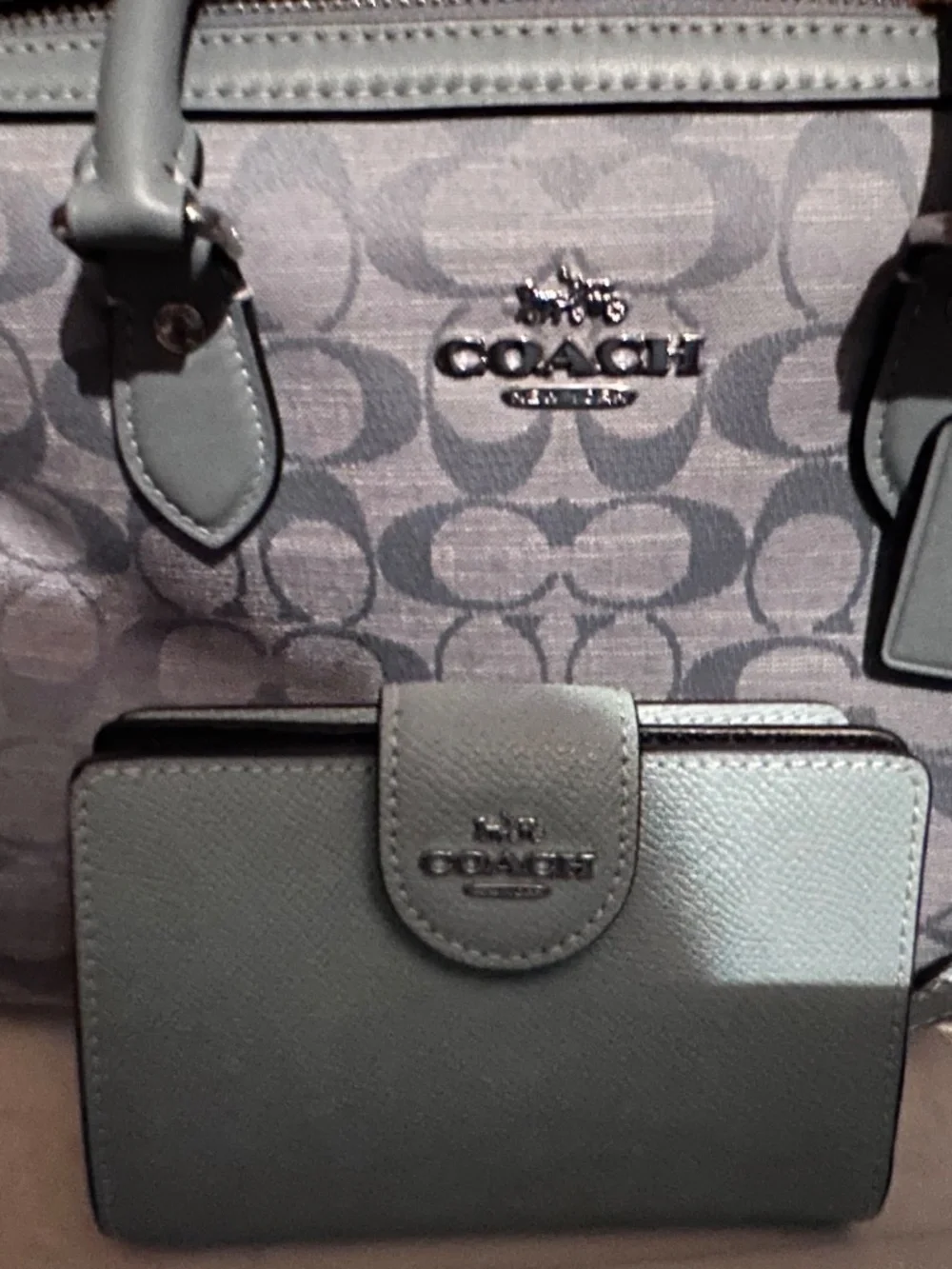 Coach Rowan Satchel with wallet